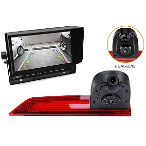 InCarTec CK-FOR-03-DUAL Ford Transit Custom Dual Lens High Level Brake Light Camera And Monitor Kit