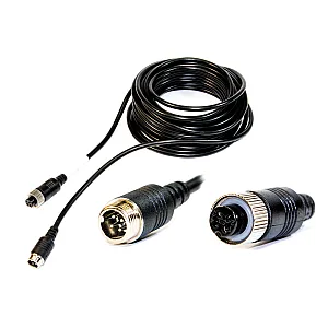 InCarTec CVC-CB-02-15 4 PIN Male to Female Camera Extension Cable (15 Metres)
