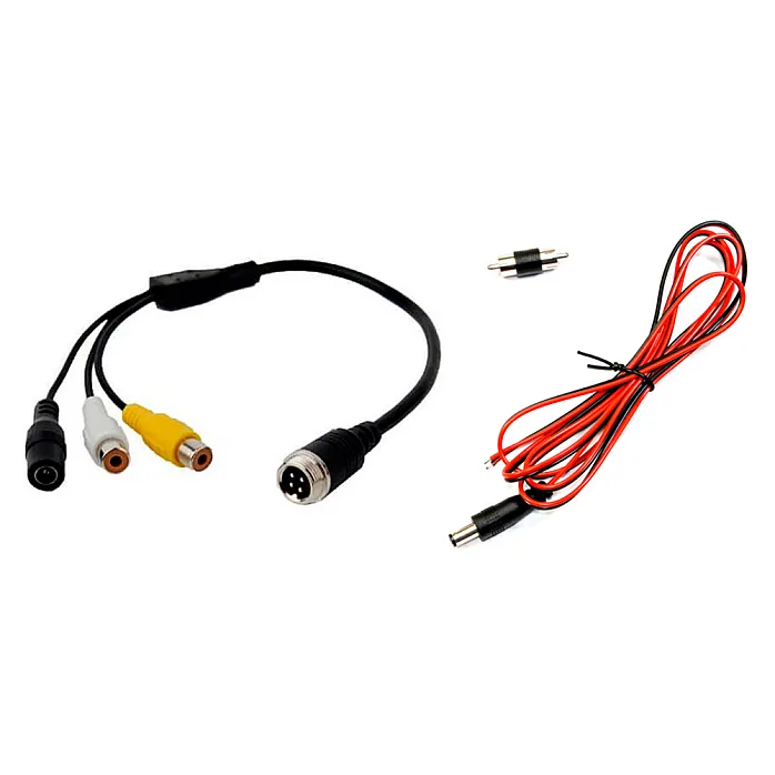 InCarTec CVC-CB-09 4 Pin Male to RCA Phono Converter Cable (With Male Adapter)