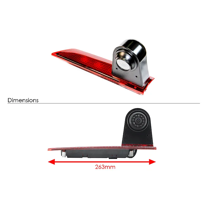 InCarTec CVC-FOR-03 Ford Transit Custom Led Bulb High Level Brake Light Rear View Camera (NTSC)