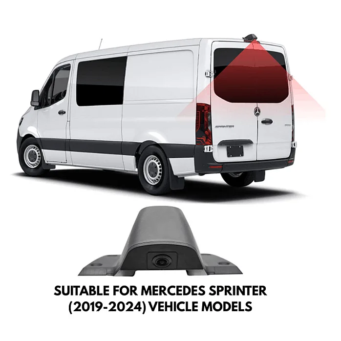 InCarTec CVC-MBZ-05 Mercedes Sprinter 2019-2024 Reverse View High Level Brake Llight Camera (OEM-Style Replacement)