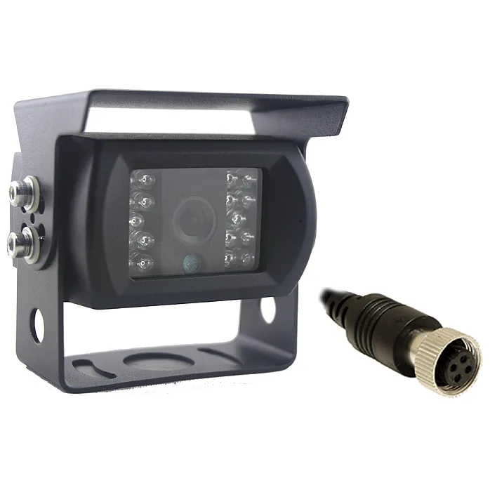 InCarTec CVC-UNI-300 Black Rear View Heavy Duty Camera with Adjustable Bracket NTSC