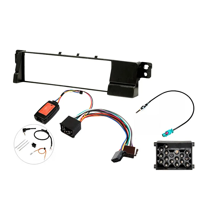 InCarTec FK-116-SWC BMW 3 Series E46 (Standard / Round Pin) Single Din Car Stereo Upgrade Fitting Kit (With SWC)