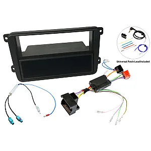 Volkswagen (RCD300, RCD500) Single/ Double DIN Car Stereo Upgrade Fitting Kit (with SWC)