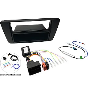 Skoda Octavia, Yeti Single DIN Car Stereo Upgrade Fitting Kit with SWC, Single Fakra