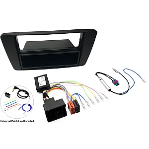 Skoda Yeti Single DIN Car Stereo Upgrade Fitting Kit with SWC, Double Fakra