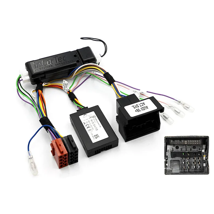 InCarTec FK-271-SWC Audi A3 Single/Double DIN Fitting Kit With CANBus/Steering Wheel Control Interface