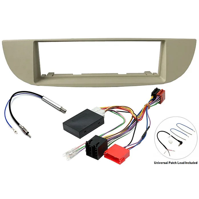 InCarTec FK-329/1 Fiat 500 Single Din Car Stereo Upgrade Fitting Kit (PEARL BEIGE)