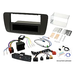 Seat Ibiza (2008-2017) Single / Double DIN Car Stereo Fitting Kit (No Heated seats, Matt Black)