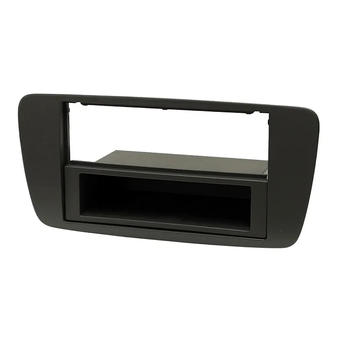 InCarTec FK-342P-IB13 Seat Ibiza Without Heated Seats Single/Double Din Stereo Upgrade Fitting Kit (MATT BLACK)