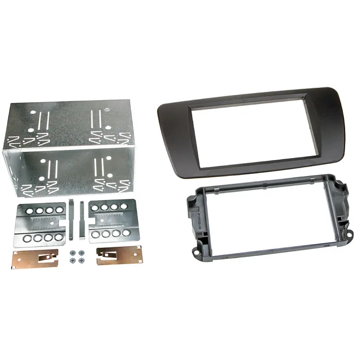 InCarTec FK-342P Seat Ibiza Double Din Stereo Upgrade Fitting Kit (MATT BLACK)