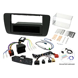 Seat Ibiza (2008-2017) Single / Double DIN Car Stereo Fitting Kit (NO HEATED SEATS, Metallic Black)