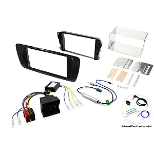 Seat Ibiza MK6 (2008-2017) Double Din Stereo Upgrade Fitting Kit (GLOSS BLACK)