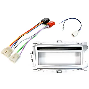 Toyota Yaris (2012-2020) Single DIN Car Stereo Upgrade Fitting Kit (SILVER)