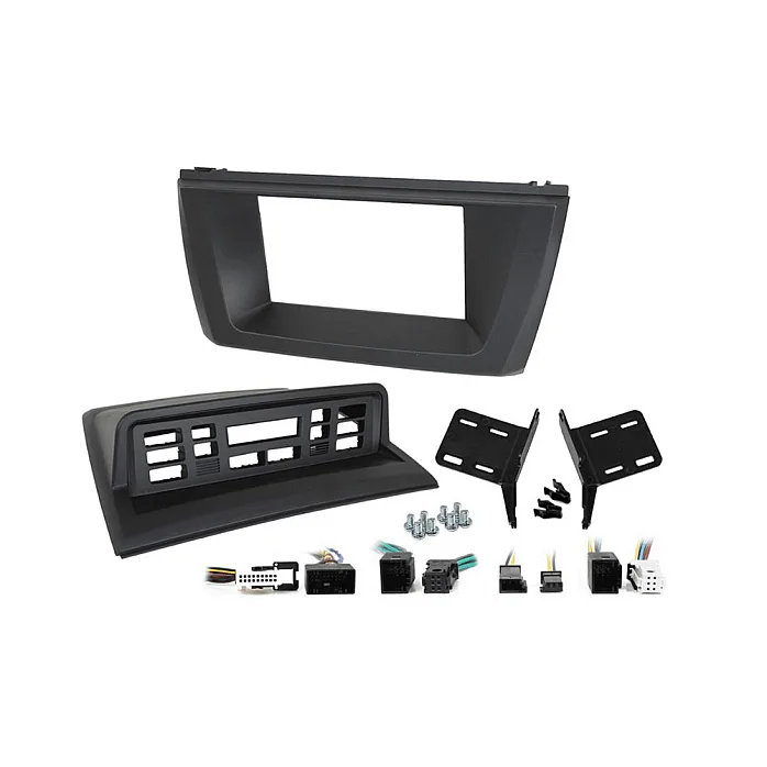 InCarTec FK-438-SWC BMW X3 (E83) 2004–2010 Double DIN Stereo Upgrade Kit Factory Climate Control