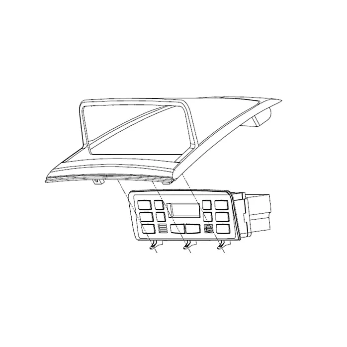 InCarTec FK-438-SWC BMW X3 (E83) 2004–2010 Double DIN Stereo Upgrade Kit Factory Climate Control