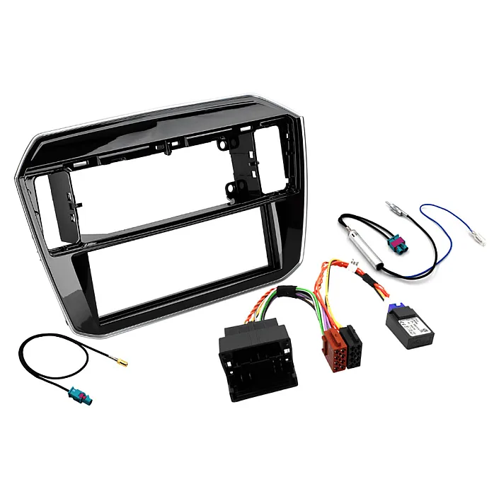 InCarTec FK-575-IGN Seat Mii 2019-2021 Gloss Black Single Din Stereo Fitting Kit (Without SWC)