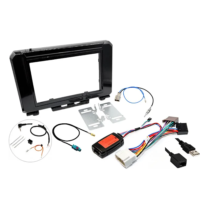 InCarTec FK-605-USB Suzuki Jimny 2018> Double Din Stereo Upgrade Fitting Kit with SWC, DAB & USB Retention