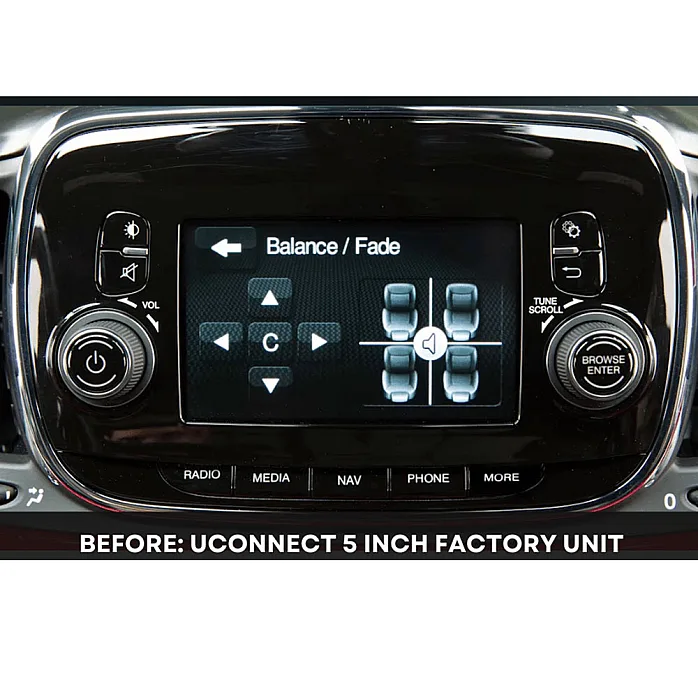InCarTec FK-625-UCON5 Abarth 500 (2016-2022) Double Din Car Stereo Fitting Kit For (Uconnect 5" Radio)