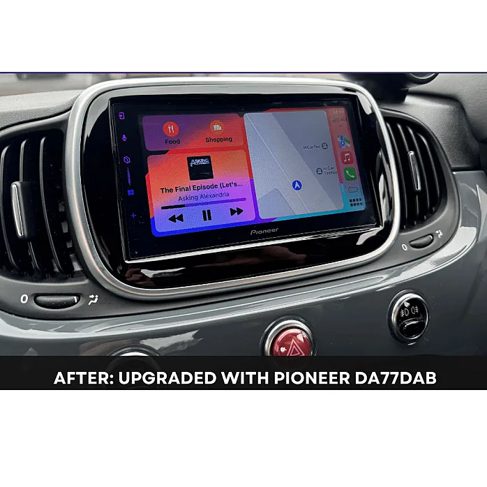 InCarTec FK-625-UCON5 Abarth 500 (2016-2022) Double Din Car Stereo Fitting Kit For (Uconnect 5" Radio)