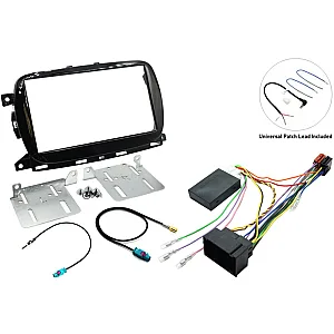 InCarTec FK-625 Fiat 500 (2016-2021) Double Din Car Stereo Upgrade Fitting Kit (STANDARD RADIO)