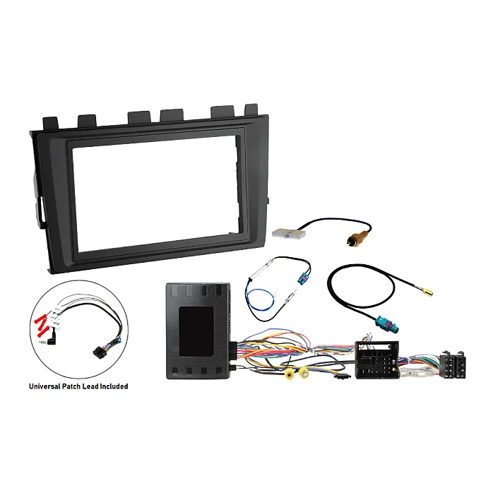 InCarTec FK-635-CAM VW Transporter T6.1 (2019-2023) Double Din Stereo Fitting Kit with SWC & Camera Retention