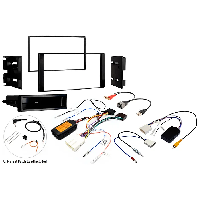 InCarTec FK-644-SWC-CAM Nissan NV200 2010-2019 Single/Double Din Car Stereo Upgrade Fitting Kit (WITH SWC AND CAMERA RETENTION)