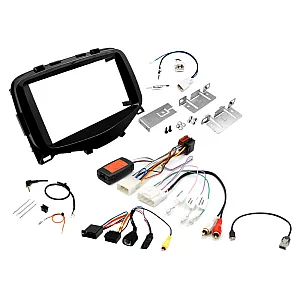 Citroen C1 2014 - 2021 Double DIN Fitting Kit (WITH STEERING CONTROLS & CAMERA RETENTION)