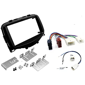 InCarTec FK-650 Peugeot 108 Double DIN Car Stereo Upgrade Fitting Kit (WITHOUT STEERING CONTROLS)