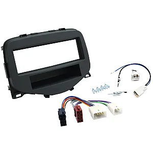 Peugeot 108 (2014-2021) Single Din Car Stereo Upgrade Fitting Kit (WITHOUT SWC) ANTHRACITE
