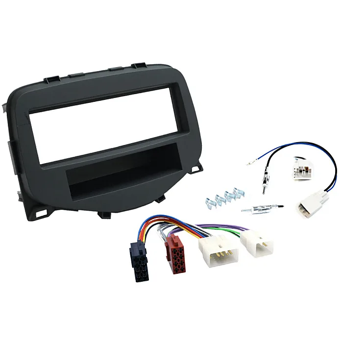 InCarTec FK-652 Peugeot 108 (2014-2021) Single Din Car Stereo Upgrade Fitting Kit (WITHOUT STEERING CONTROLS)