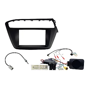 InCarTec FK-670-SWC-CAM Hyundai i20 Double Din Stereo Upgrade Fitting Kit (WITH SWC & CAMERA RETENTION)