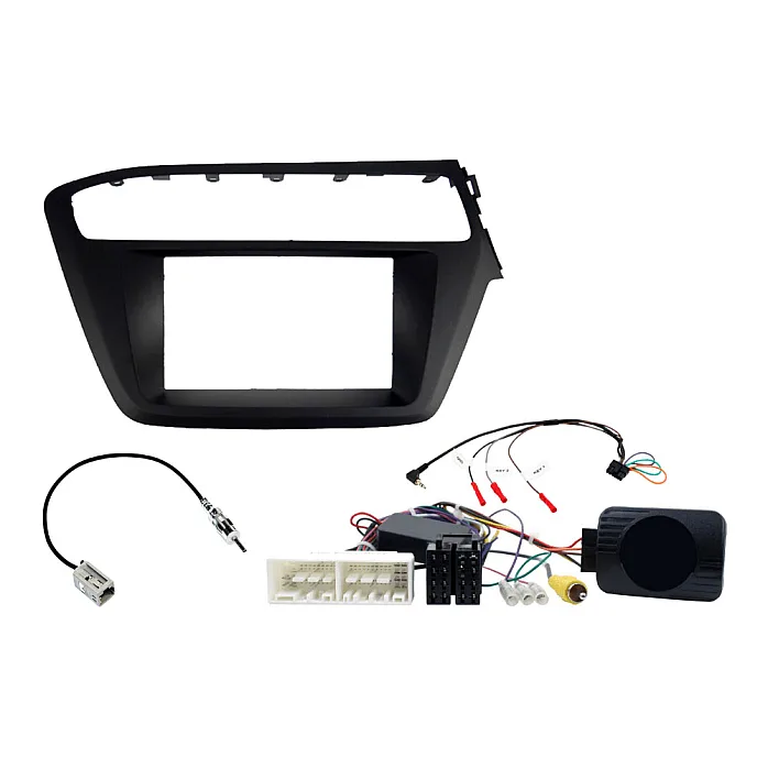 InCarTec FK-670-SWC-CAM Hyundai i20 Double Din Stereo Upgrade Fitting Kit (WITH SWC & CAMERA RETENTION)