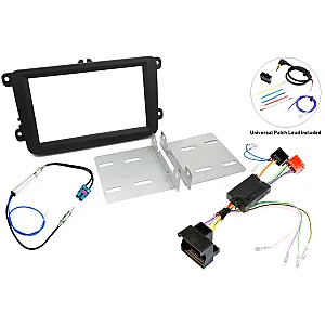 InCarTec FK-699-SWC1-D Volkswagen Double Din Stereo Upgrade Fitting Kit