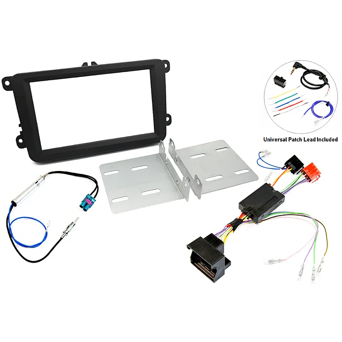 InCar Tec FK-699-SWC1-D Volkswagen Double Din Stereo Upgrade Fitting Kit