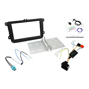 InCarTec FK-699-SWC2-D Seat Double Din Stereo Upgrade Fitting Kit For Highline & Amplified