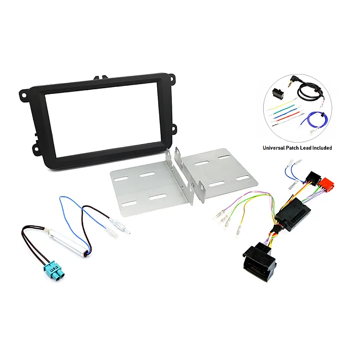 InCarTec FK-699-SWC2-D Skoda Yeti Double Din Stereo Upgrade Fitting Kit For Highline & Amplified
