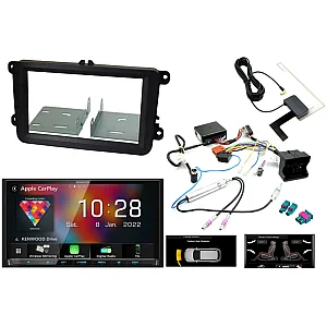 VW Amarok, Caddy, EOS, Golf, Jetta DMX8021DABS CarPlay Android Auto Park Pilot OPS Display Retention Upgrade Kit