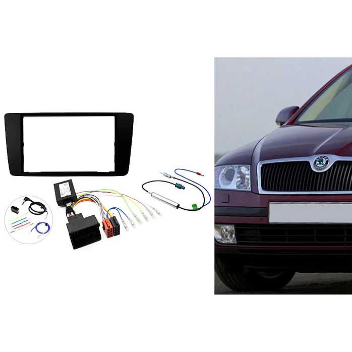 Connects2 CTKSK02 - Skoda Octavia 2004 - 2008 Double Din Car Stereo Fitting Kit
