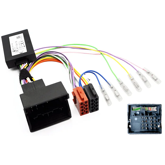 InCarTec FK-713-SWC1-S Skoda Double Din Stereo Upgrade Fitting Kit (Steering wheel controls) With Single Fakra