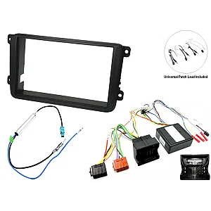 InCarTec FK-714-SWC.V2 Skoda Double Din Stereo Upgrade Fitting Kit (WITH STEERING CONTROLS) Single Fakra