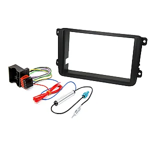 InCarTec FK-714 Volkswagen Double Din Car Stereo Upgrade Fitting Kit (HARDWIRE IGNITION)