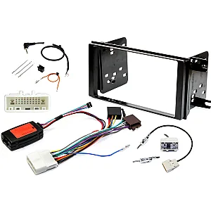 InCarTec FK-727/1 Subaru Forester Matt Black Double Din Stereo Upgrade Fitting Kit (OEM CLARION UNITS)
