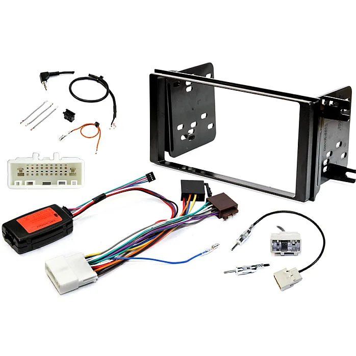 InCarTec FK-727/1 Subaru Forester Matt Black Double Din Stereo Upgrade Fitting Kit (OEM CLARION UNITS)