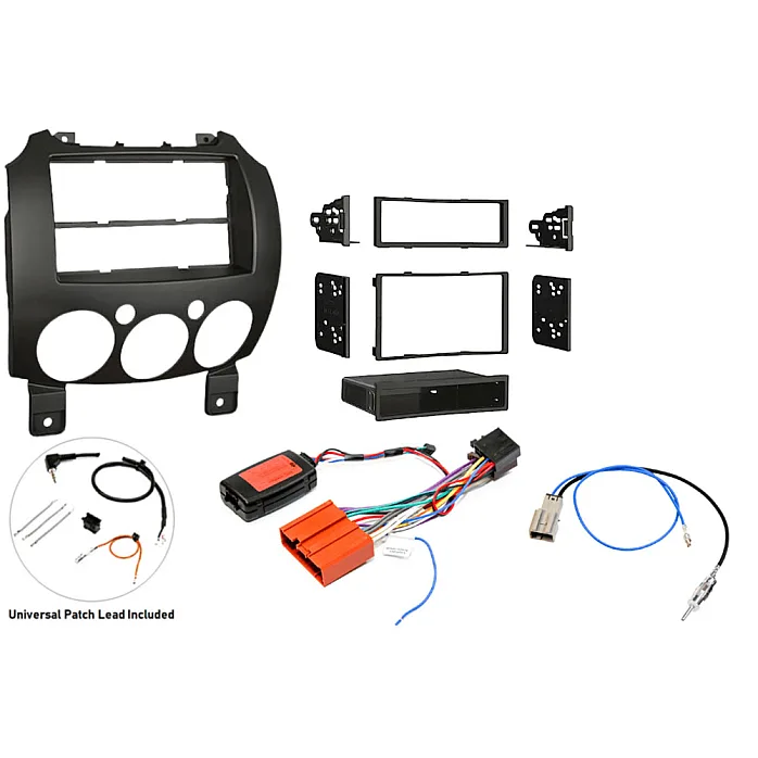 InCarTec FK-780-SWC Mazda 2 Single / Double Din Stereo Upgrade Fitting Kit (WITH SWC)