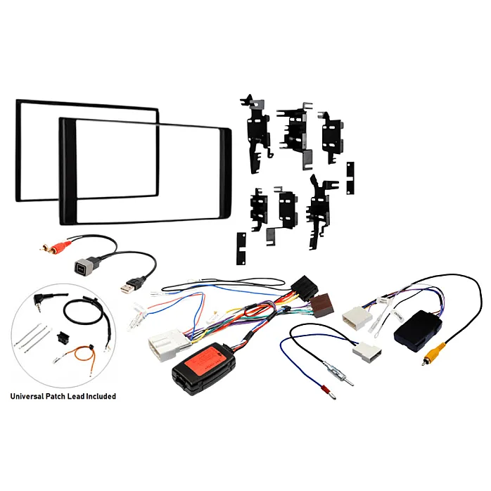 InCarTec FK-797-SWC-CAM Nissan Juke Double Din Stereo Upgrade Fitting Kit (WITH SWC AND CAMERA RETENTION)