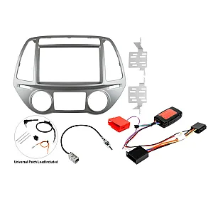 InCarTec FK-801-AUTO-SWC Hyundai i20 (2012-2014) Double DIN Stereo Upgrade Fitting Kit (AUTOMATIC AIR CON CONTROLS)