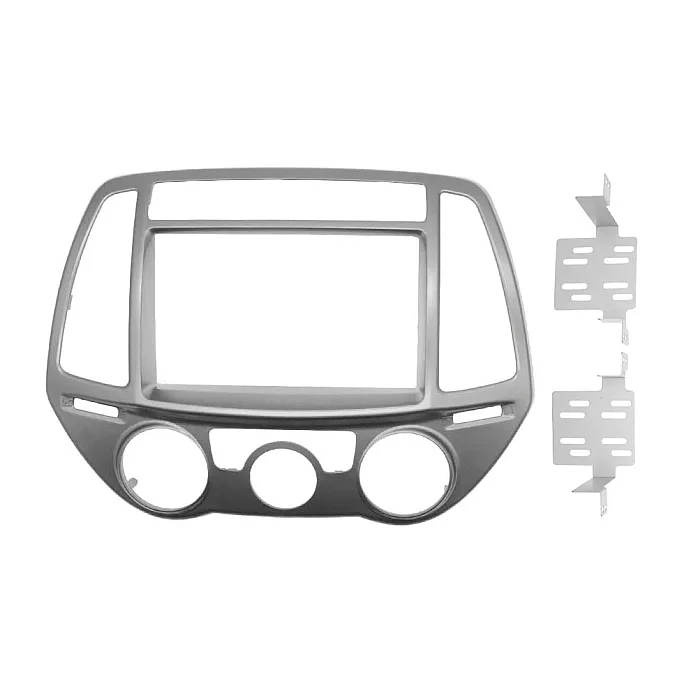 InCarTec FK-801-SWC Hyundai i20 (2012-2014) Double DIN Stereo Fitting Kit (MANUAL AIR CON CONTROLS)
