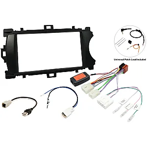 Toyota Yaris 2012-2017 Double DIN Car Stereo Upgrade Fitting Kit (MATT BLACK)