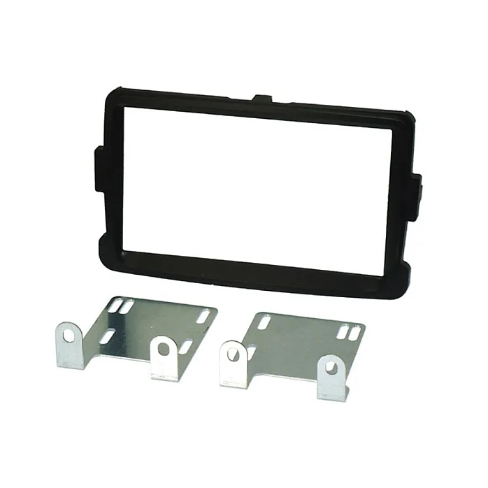 InCarTec FK-804-SWC Dacia Double Din Stereo Fitting Kit MATT BLACK (WITH SWC)